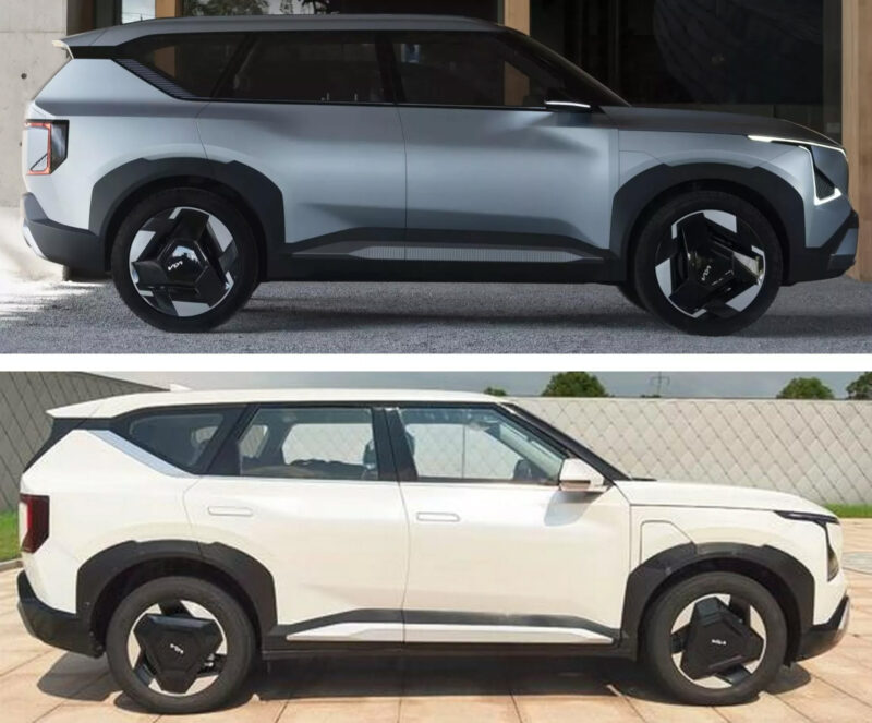 Kia EV5 concept SUV-render and real