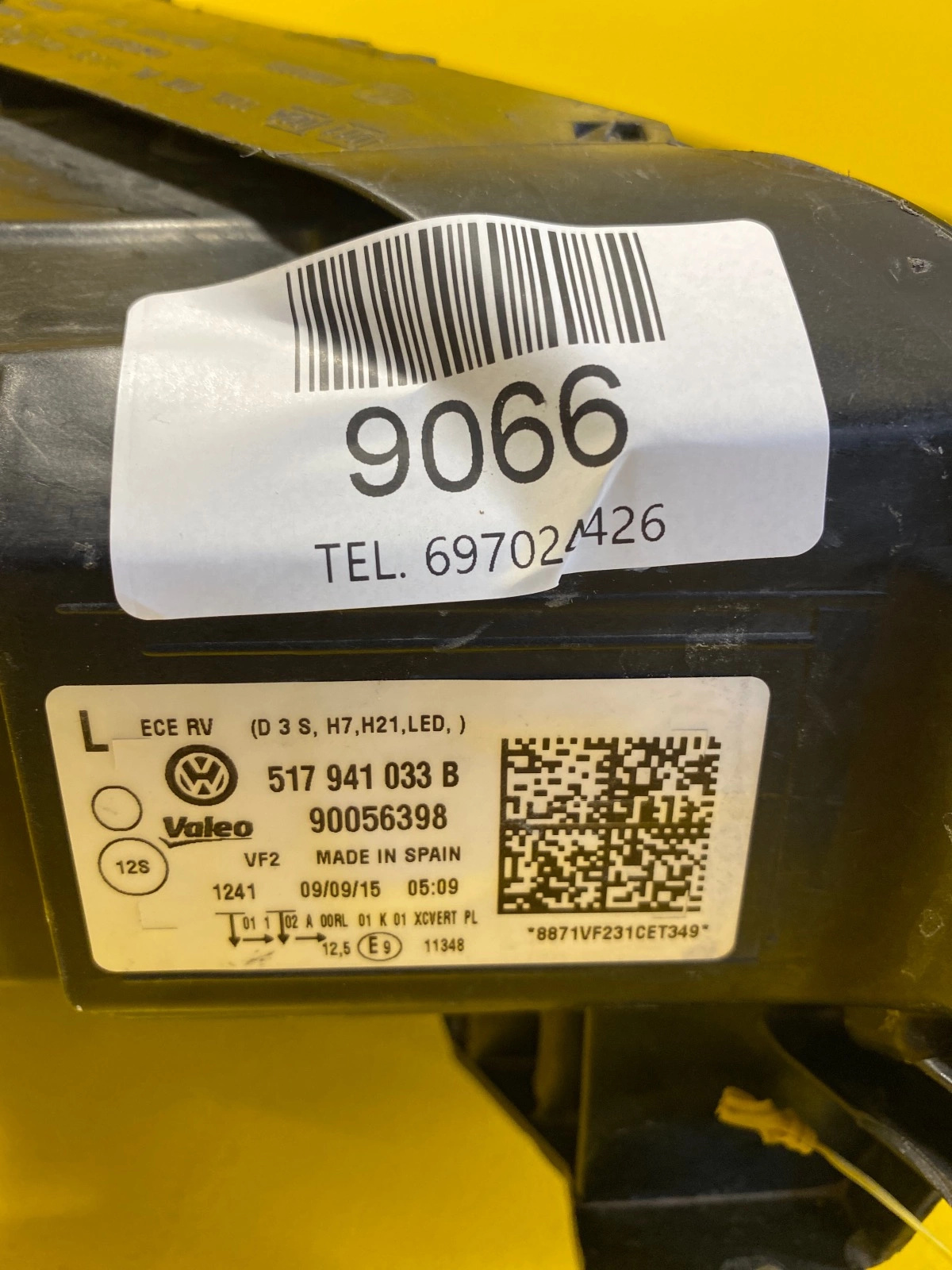 Reflektor Lampa Lewa Golf VW SPORTSVAN BI Xenon 14-18 517941033B Autolamps 2 Reflektor Lampa Lewa Golf VW SPORTSVAN BI Xenon 14-18 517941033B