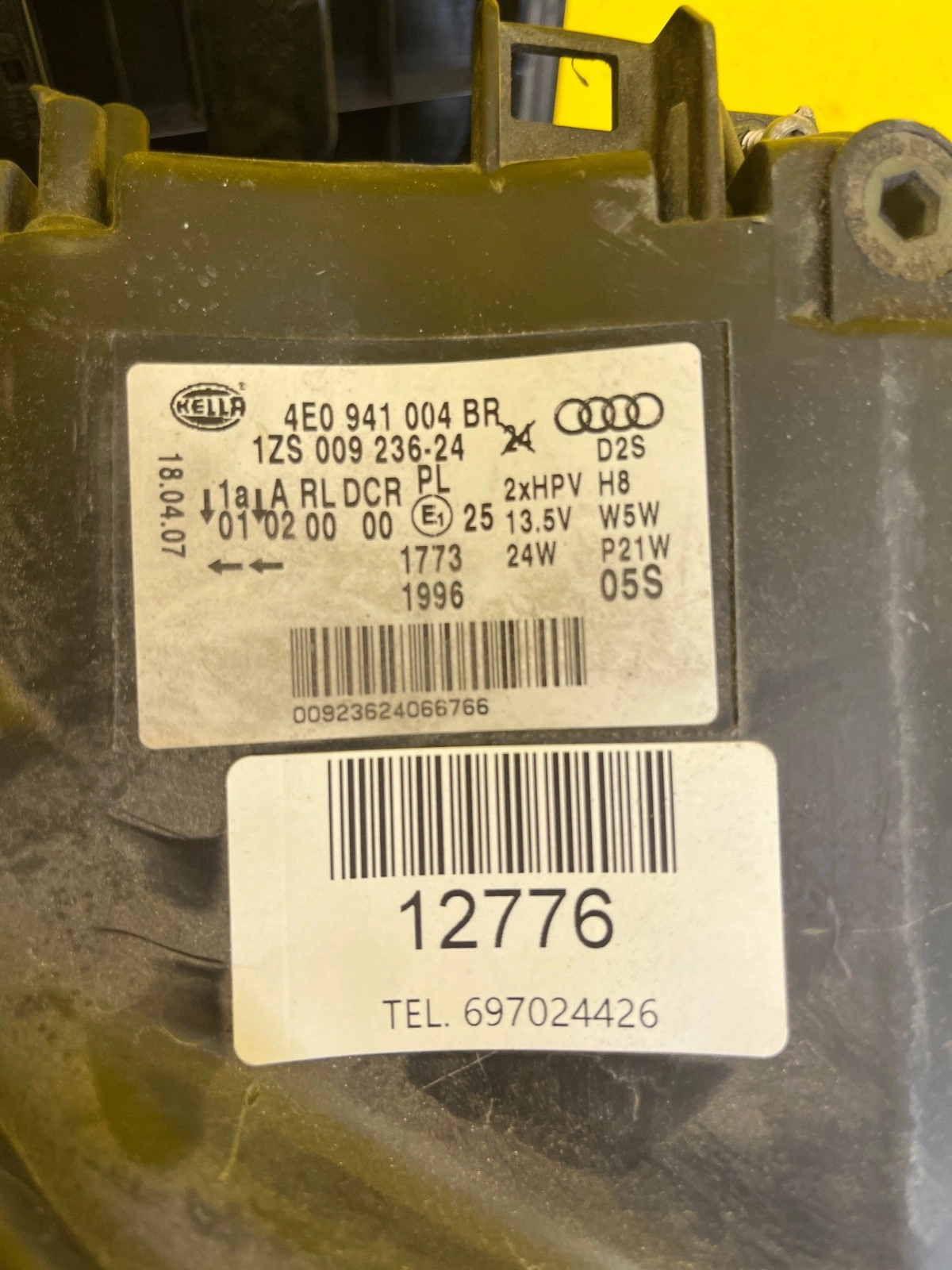 Reflektor Lampa Prawa Audi A8 D3 Xenon LIFT EU H7 4E0941004BR Skrętna Autolamps 2 Reflektor Lampa Prawa Audi A8 D3 Xenon LIFT EU H7 4E0941004BR Skrętna