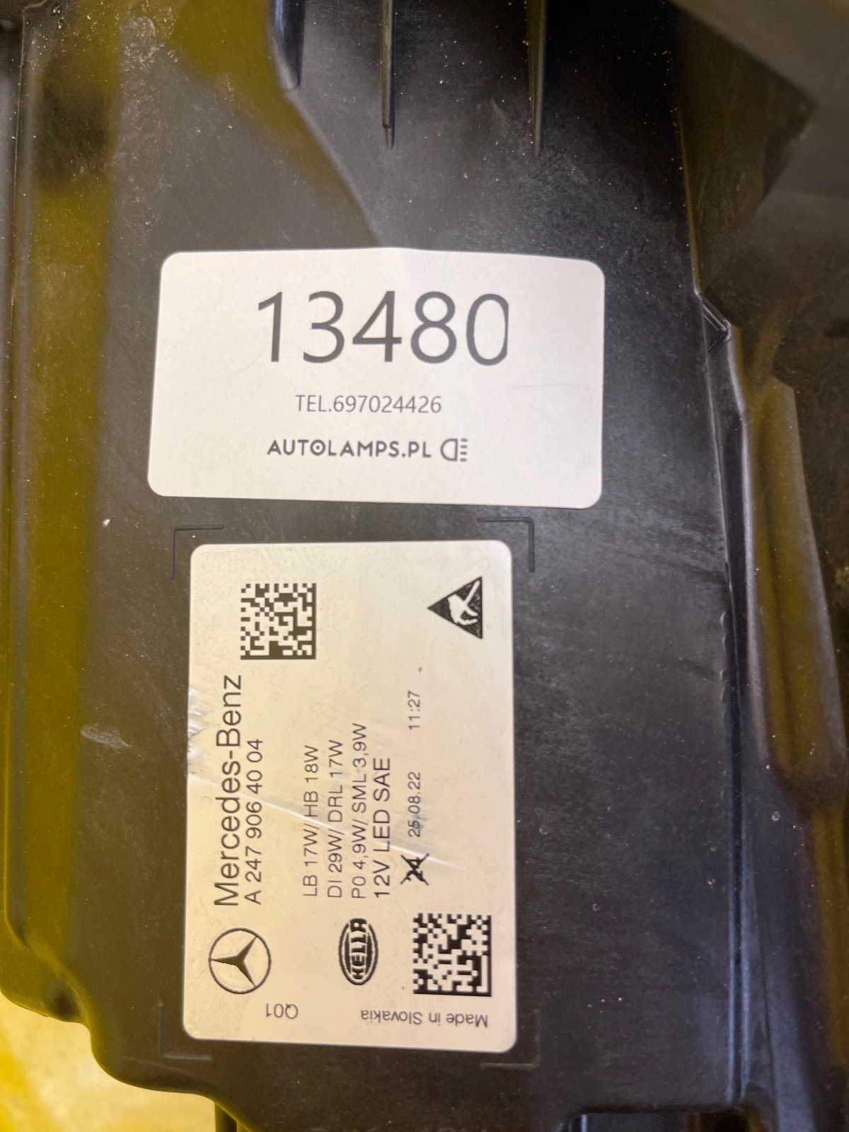 Reflektor Lampa Prawa Mercedes W247 PERFORMANCE USA A2479064004 Autolamps 2 Reflektor Lampa Prawa Mercedes W247 PERFORMANCE USA A2479064004