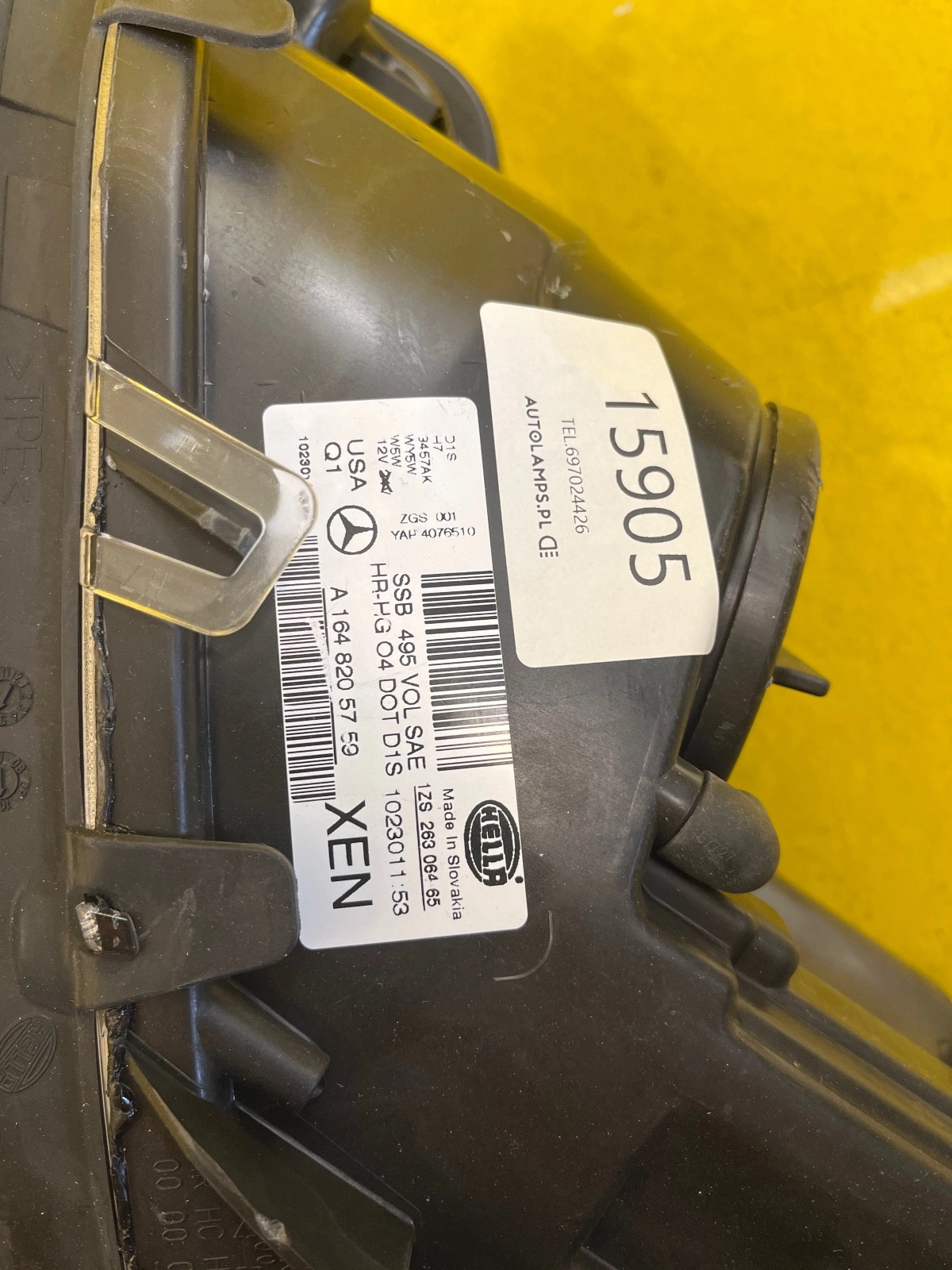 Reflektor Lampa Lewa Mercedes ML W164 05-08 BI Xenon USA A1648205759 Autolamps 2 Reflektor Lampa Lewa Mercedes ML W164 05-08 BI Xenon USA A1648205759