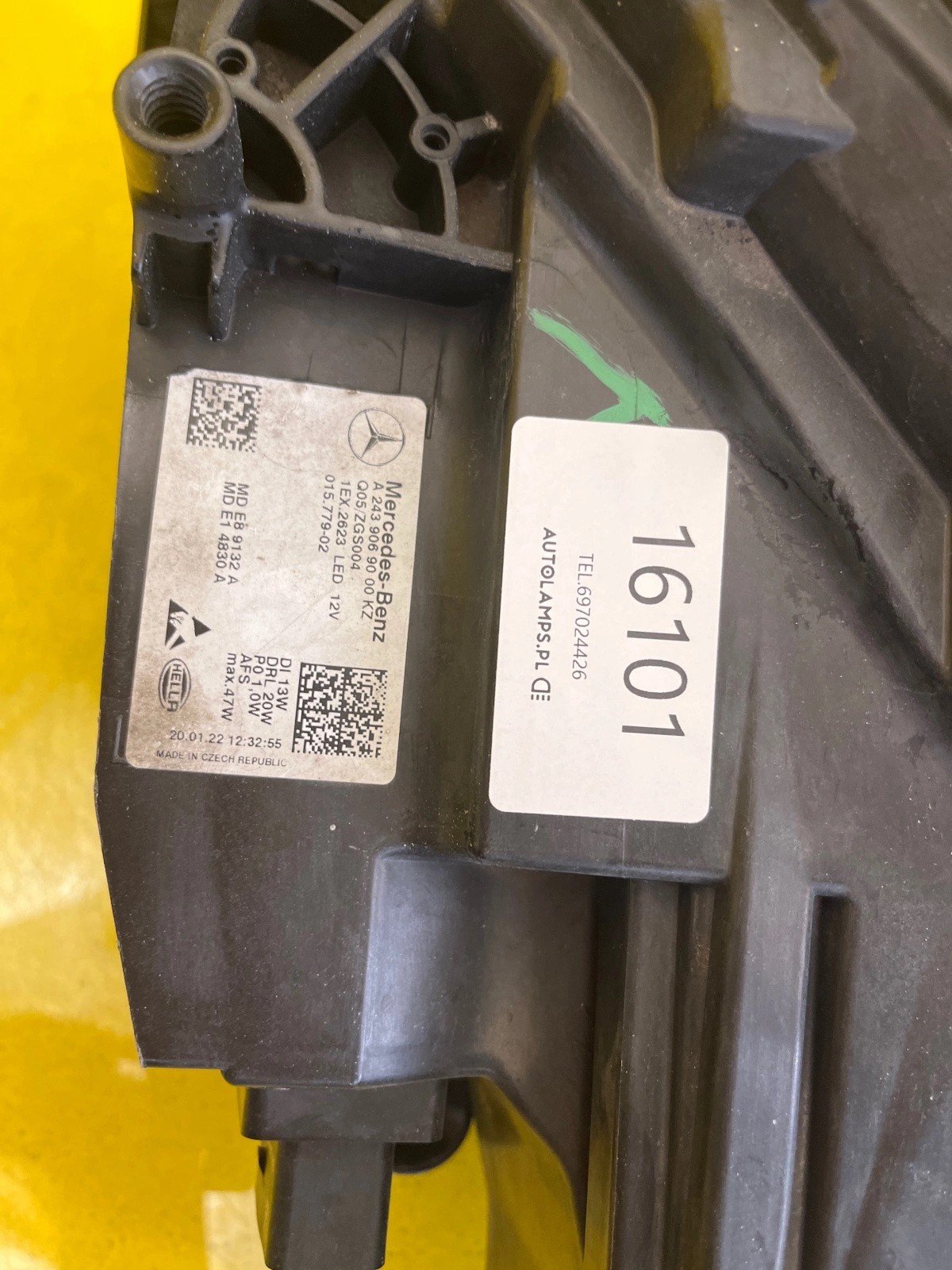 Reflektor Lampa Prawa MERCEDES EQB EQA W243 FULL LED A2439069000 Autolamps 2 Reflektor Lampa Prawa MERCEDES EQB EQA W243 FULL LED A2439069000