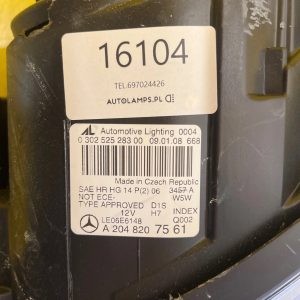 Reflektor Lampa Lewa Mercedes W204 C-Klasa 11-14 XENON A2048207561