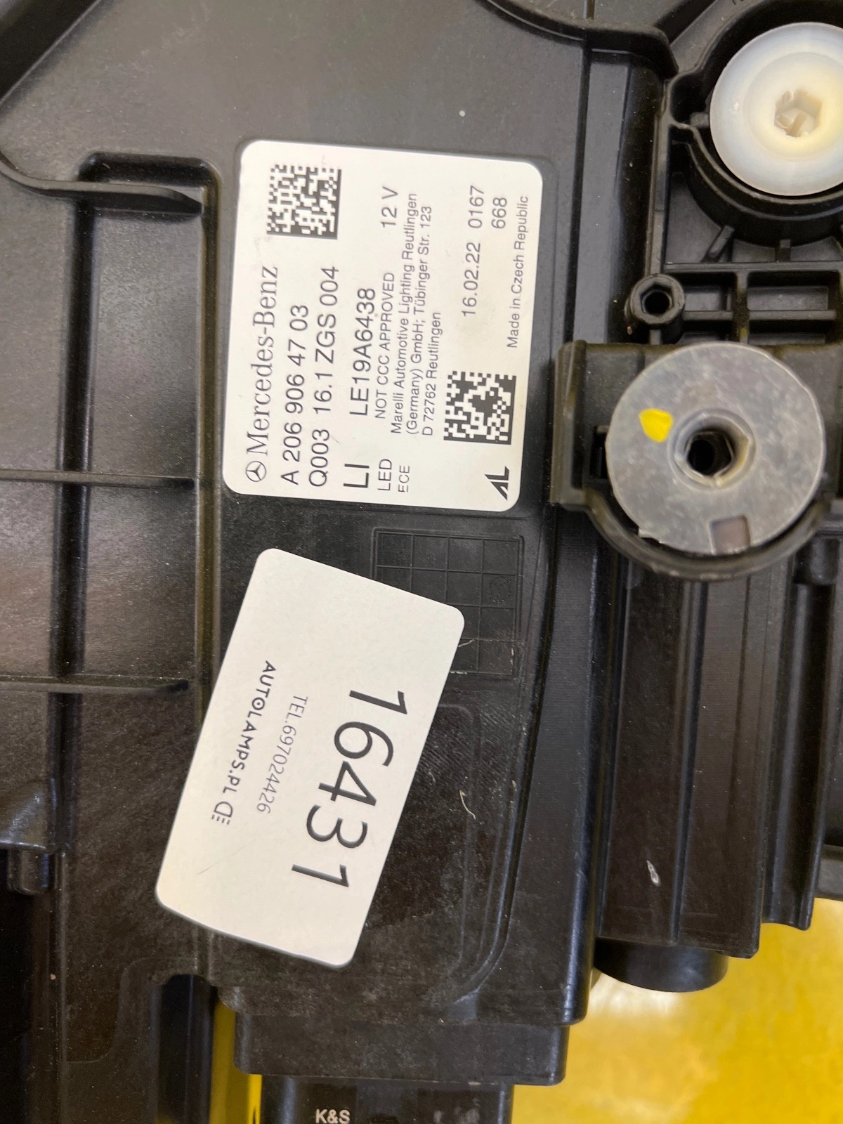 Reflektor Lampa Lewa Mercedes C-Klasa W206 A2069064703 DIGITAL LIGHT Autolamps 2 Reflektor Lampa Lewa Mercedes C-Klasa W206 A2069064703 DIGITAL LIGHT