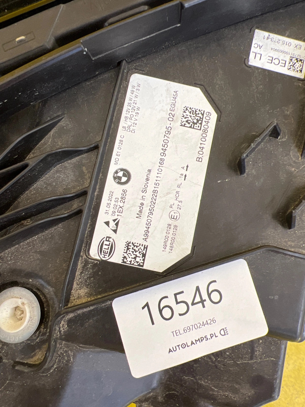 Reflektor Lampa Lewa BMW 3 G20 G21 Lift LCI Full Led 9450795-02 Autolamps 3 Reflektor Lampa Lewa BMW 3 G20 G21 Lift LCI Full Led 9450795-02