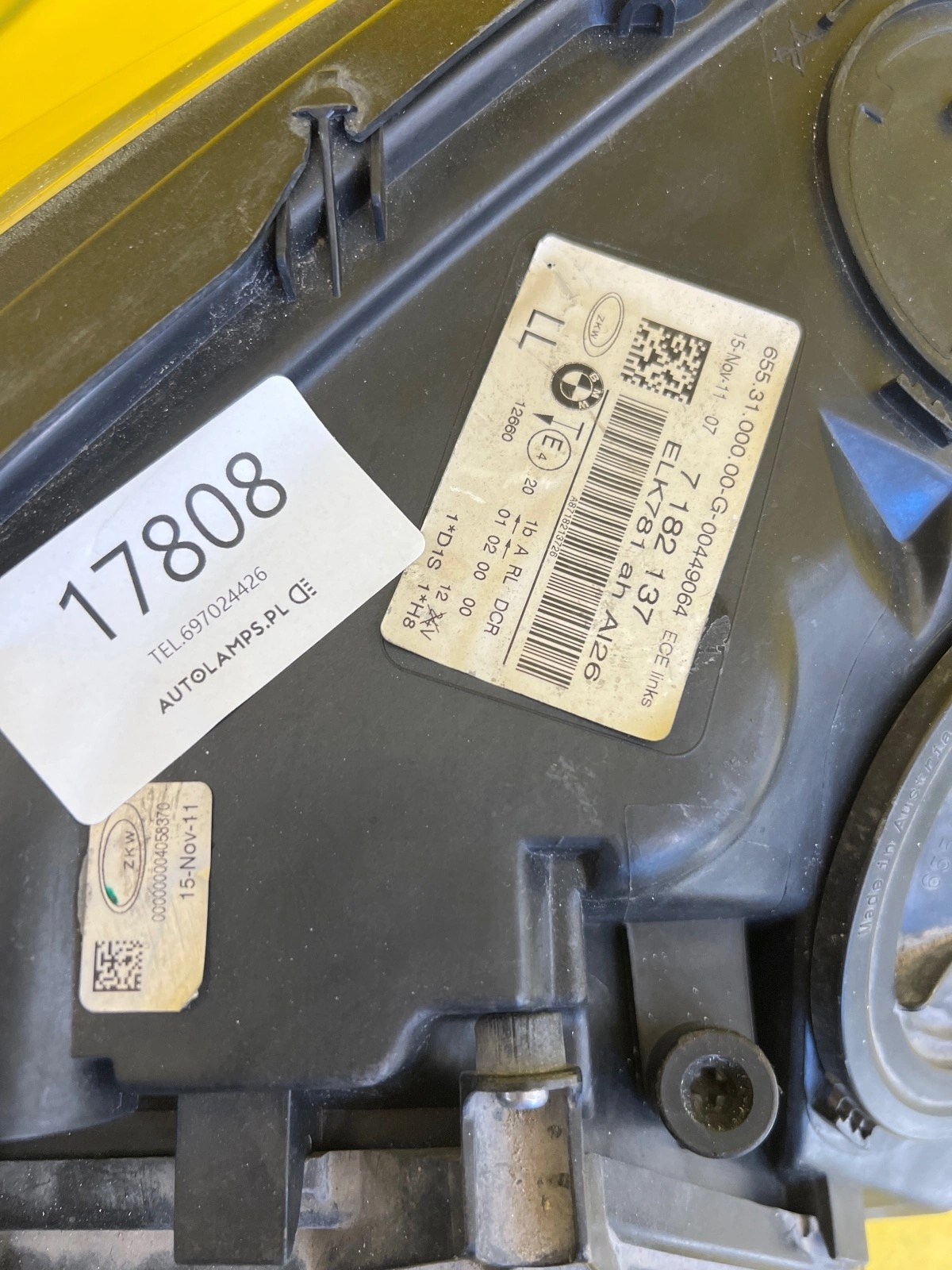 Reflektor Lampa Lewa BMW 7 F01 LIFT BI XENON 7182137 Autolamps 2 Reflektor Lampa Lewa BMW 7 F01 LIFT BI XENON 7182137