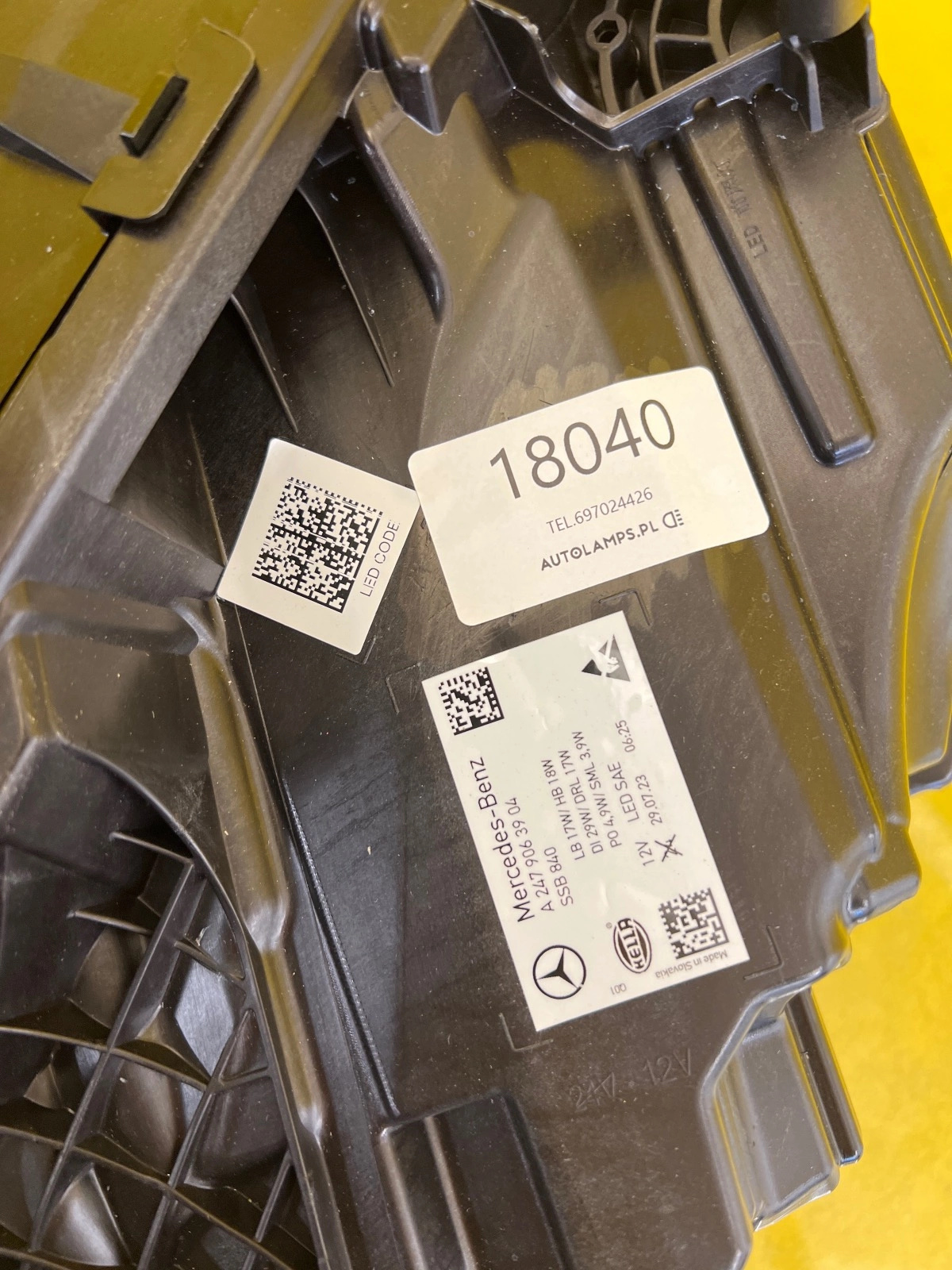 Reflektor Lampa Lewa MERCEDES W247 PERFORMANCE A2479063904 USA Autolamps 2 Reflektor Lampa Lewa MERCEDES W247 PERFORMANCE A2479063904 USA