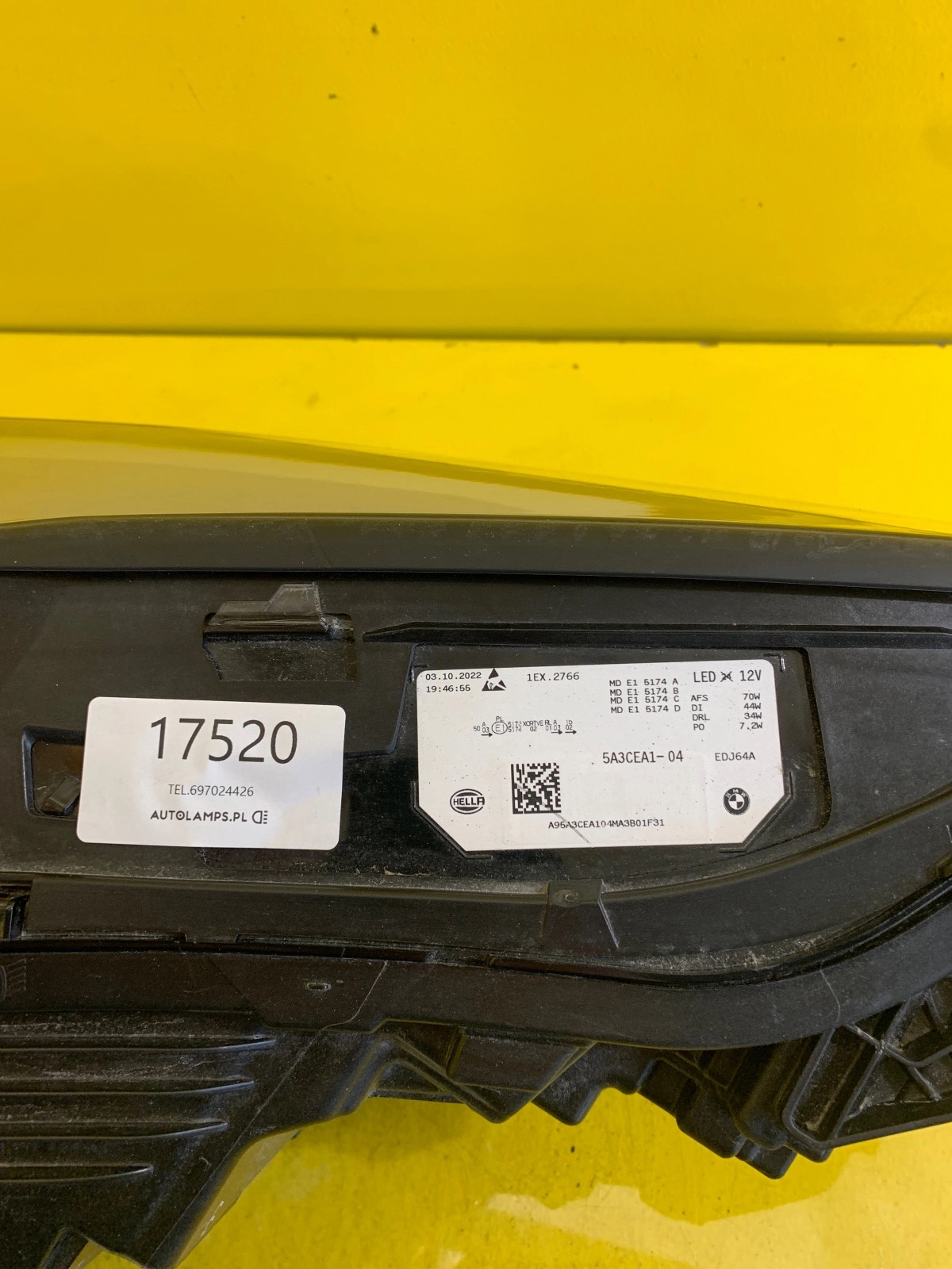 Reflektor Lampa Lewa BMW IX M60 LASER 5A3CEA1-04 2021- Autolamps 3 Reflektor Lampa Lewa BMW IX M60 LASER 5A3CEA1-04 2021-