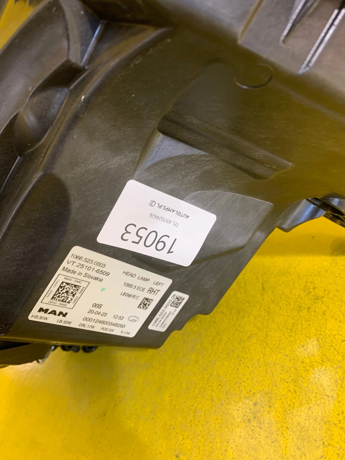 Reflektor Lampa LEWA MAN TGX TGE TGS FULL LED VT251016509 Autolamps 2 Reflektor Lampa LEWA MAN TGX TGE TGS FULL LED VT251016509