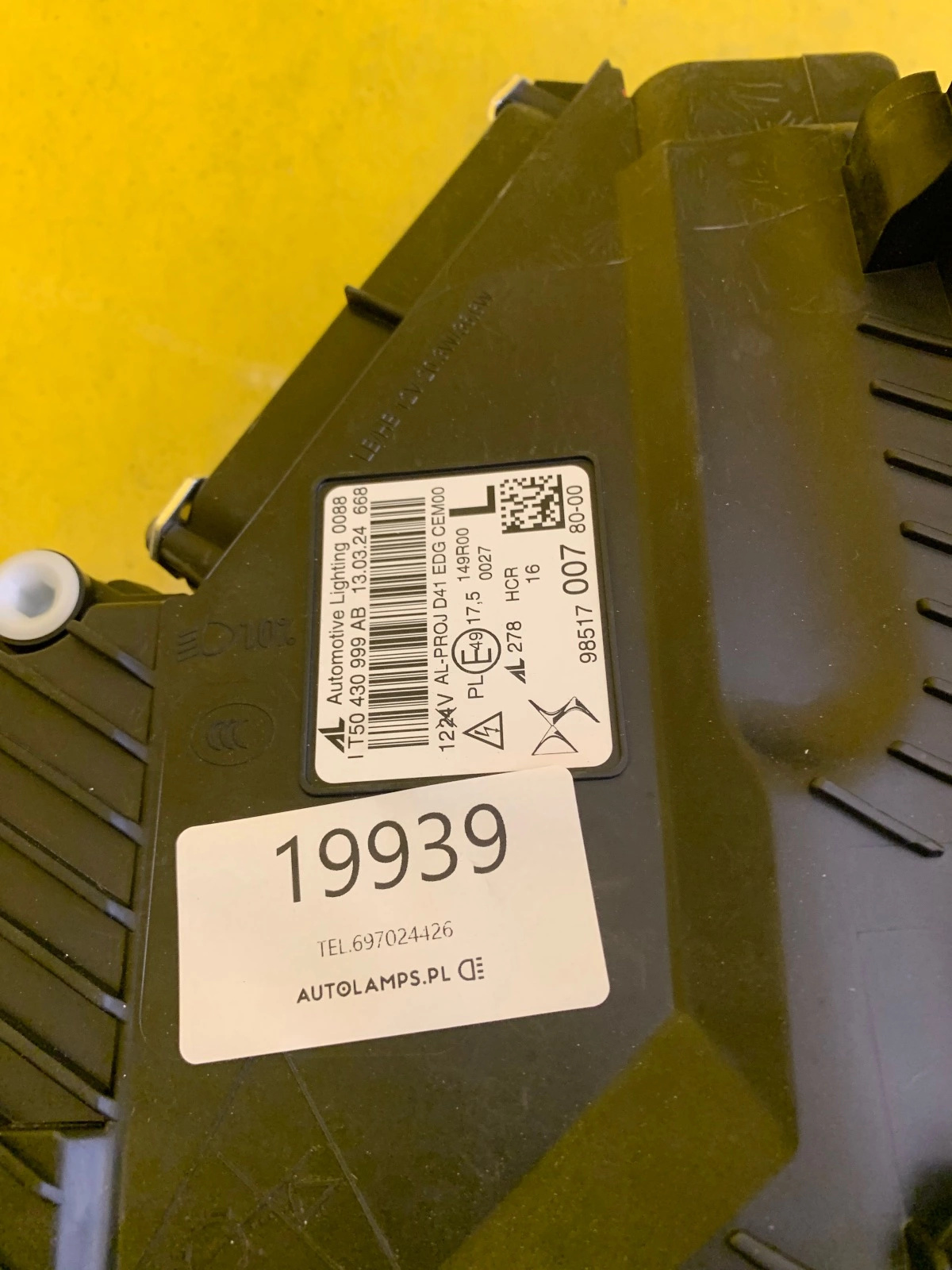 Reflektor Lampa Lewa CITROEN DS4 II 2021- 9851700780 EU Autolamps 2 Reflektor Lampa Lewa CITROEN DS4 II 2021- 9851700780 EU