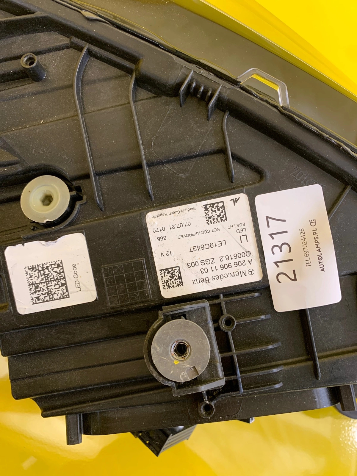 Reflektor Lampa Lewa Mercedes W206 C-KLASA Full Led A2069061103 Autolamps 2 Reflektor Lampa Lewa Mercedes W206 C-KLASA Full Led A2069061103