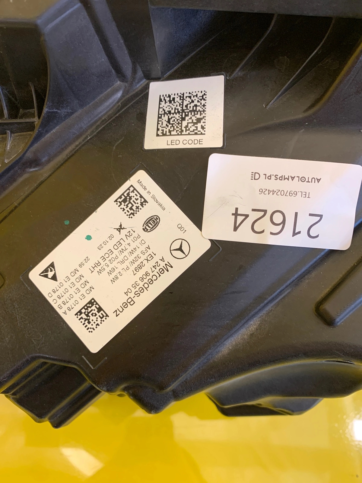 Reflektor Lampa Lewa Mercedes W247 Performance A2479063504 Autolamps 2 Reflektor Lampa Lewa Mercedes W247 Performance A2479063504