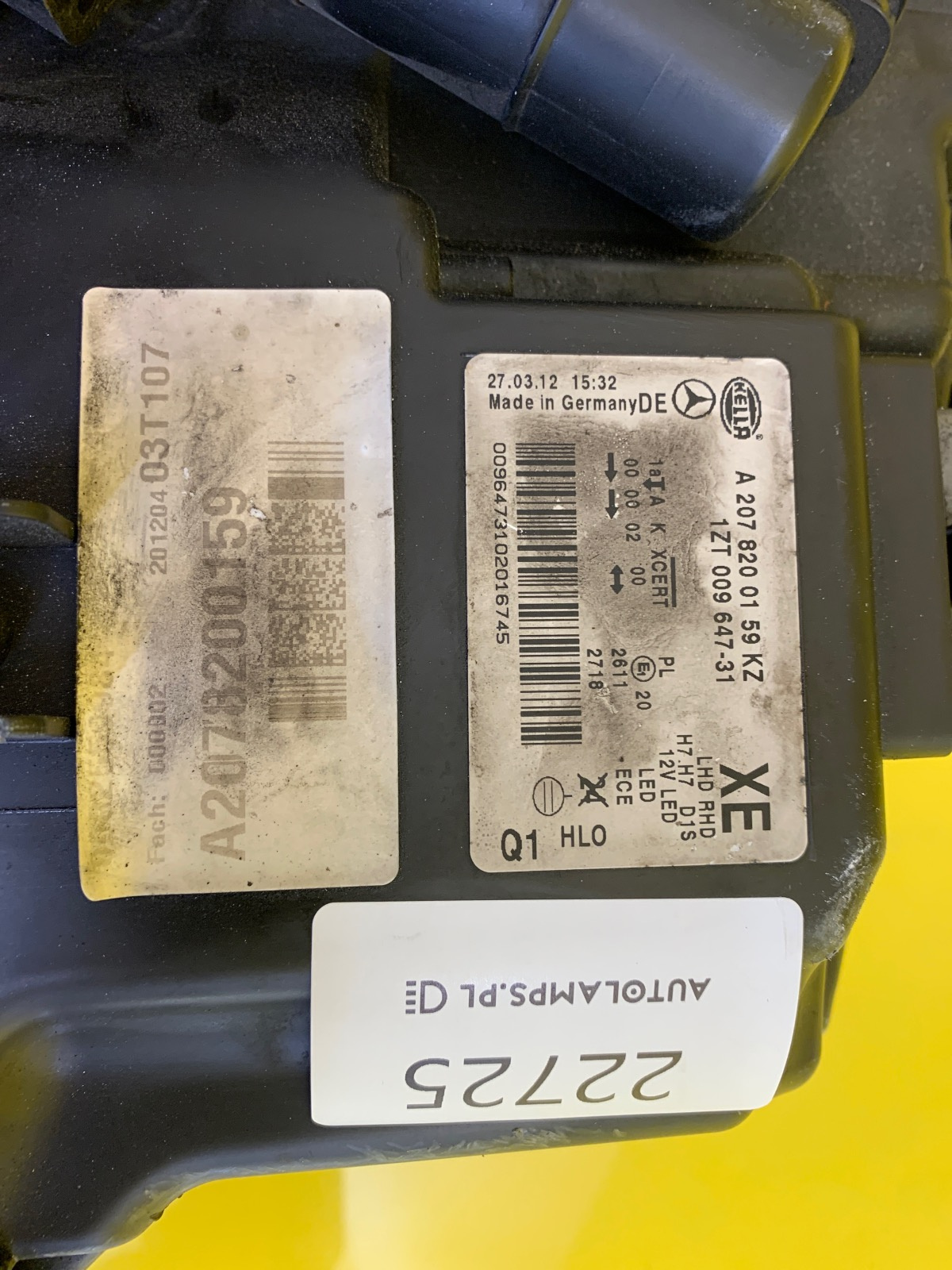 Reflektor Lampa Lewa Mercedes E-Klasa W207 Bi-Xenon 09-13 A2078200159 Autolamps 2 Reflektor Lampa Lewa Mercedes E-Klasa W207 Bi-Xenon 09-13 A2078200159