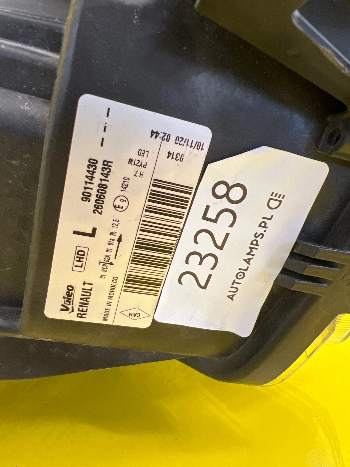 Reflektor Lampa lewa Dacia Sandero 2 II Lift 16-20 zwykła 260608143R Autolamps 2 Reflektor Lampa lewa Dacia Sandero 2 II Lift 16-20 zwykła 260608143R