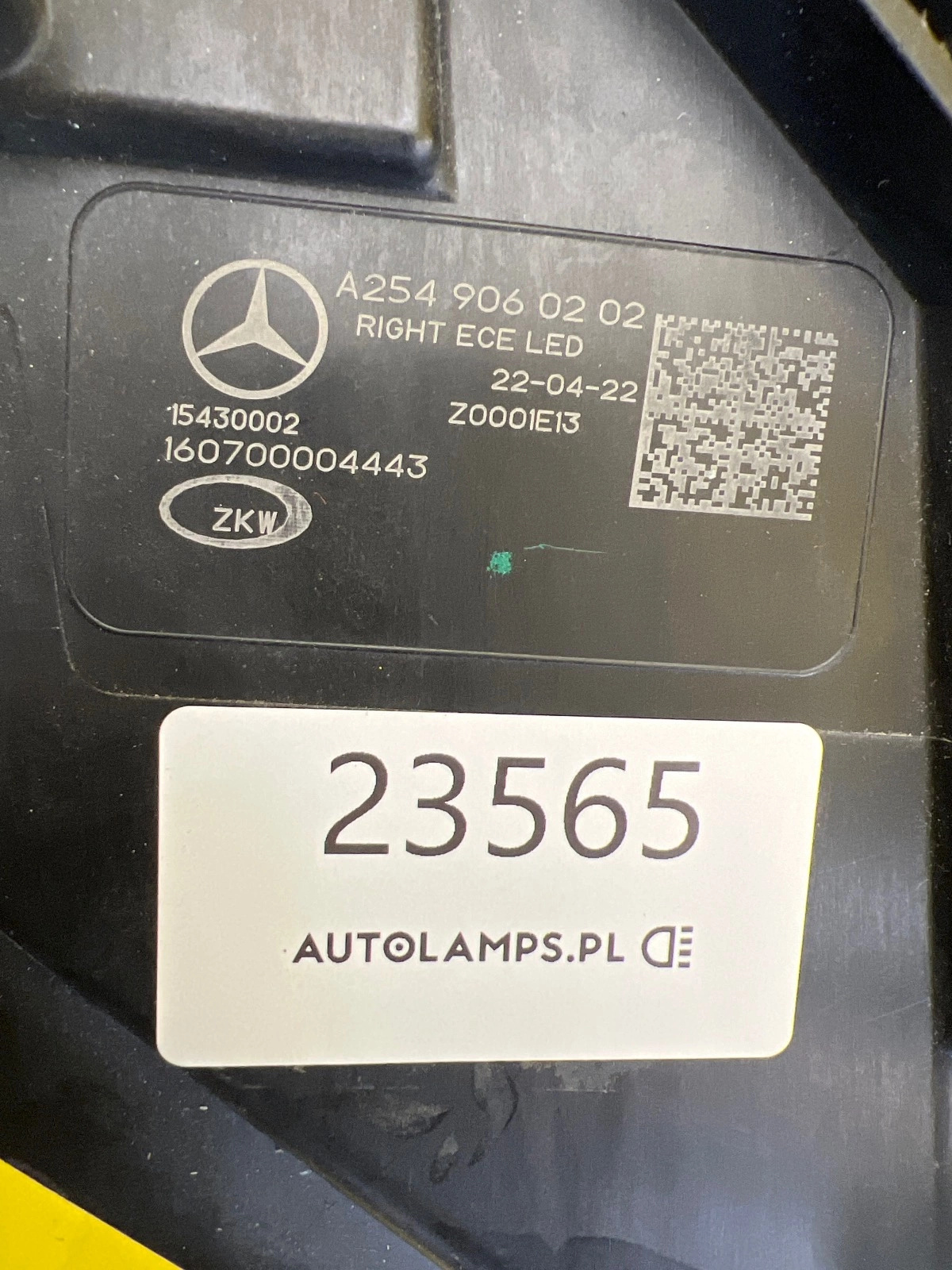 Reflektor Lampa Prawa Mercedes GLC W254 Digital Light A2549060202 Autolamps 2 Reflektor Lampa Prawa Mercedes GLC W254 Digital Light A2549060202