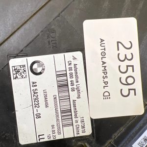 Reflektor Lampa Prawa BMW X3 G01 X4 G02 Lift Full Led Adaptive Czarna 5A29232-08