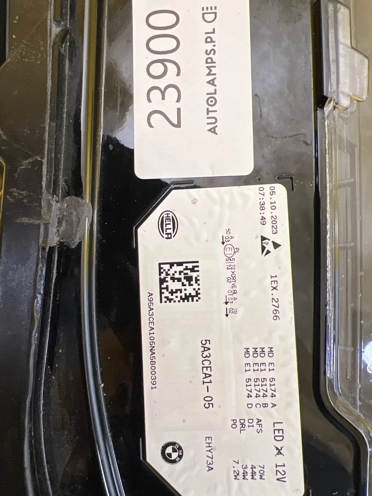 Reflektor Lampa Lewa BMW IX M60 Full Led Laser 5A3CEA1-05 Autolamps 2 Reflektor Lampa Lewa BMW IX M60 Full Led Laser 5A3CEA1-05