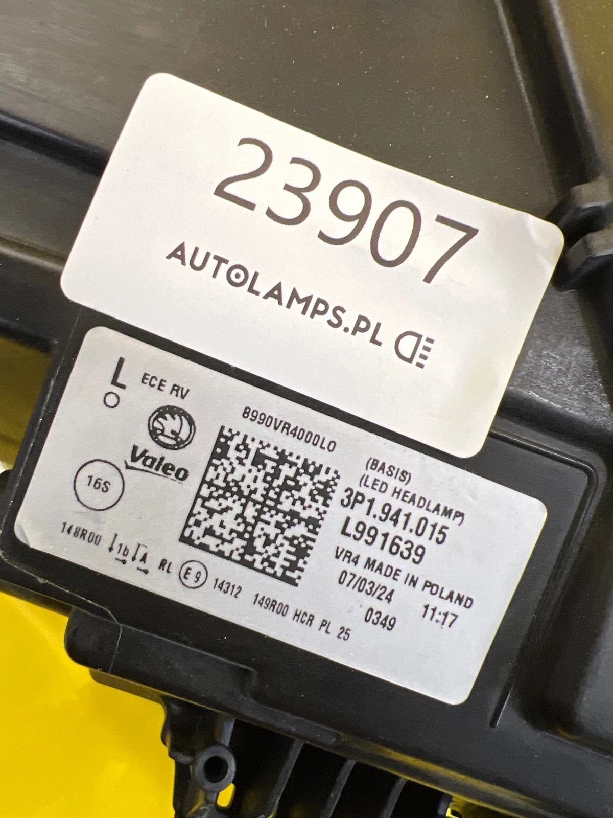 Reflektor Lampa Lewa Przednia Skoda Superb IV 3P 3P1941015 Autolamps 2 Reflektor Lampa Lewa Przednia Skoda Superb IV 3P 3P1941015