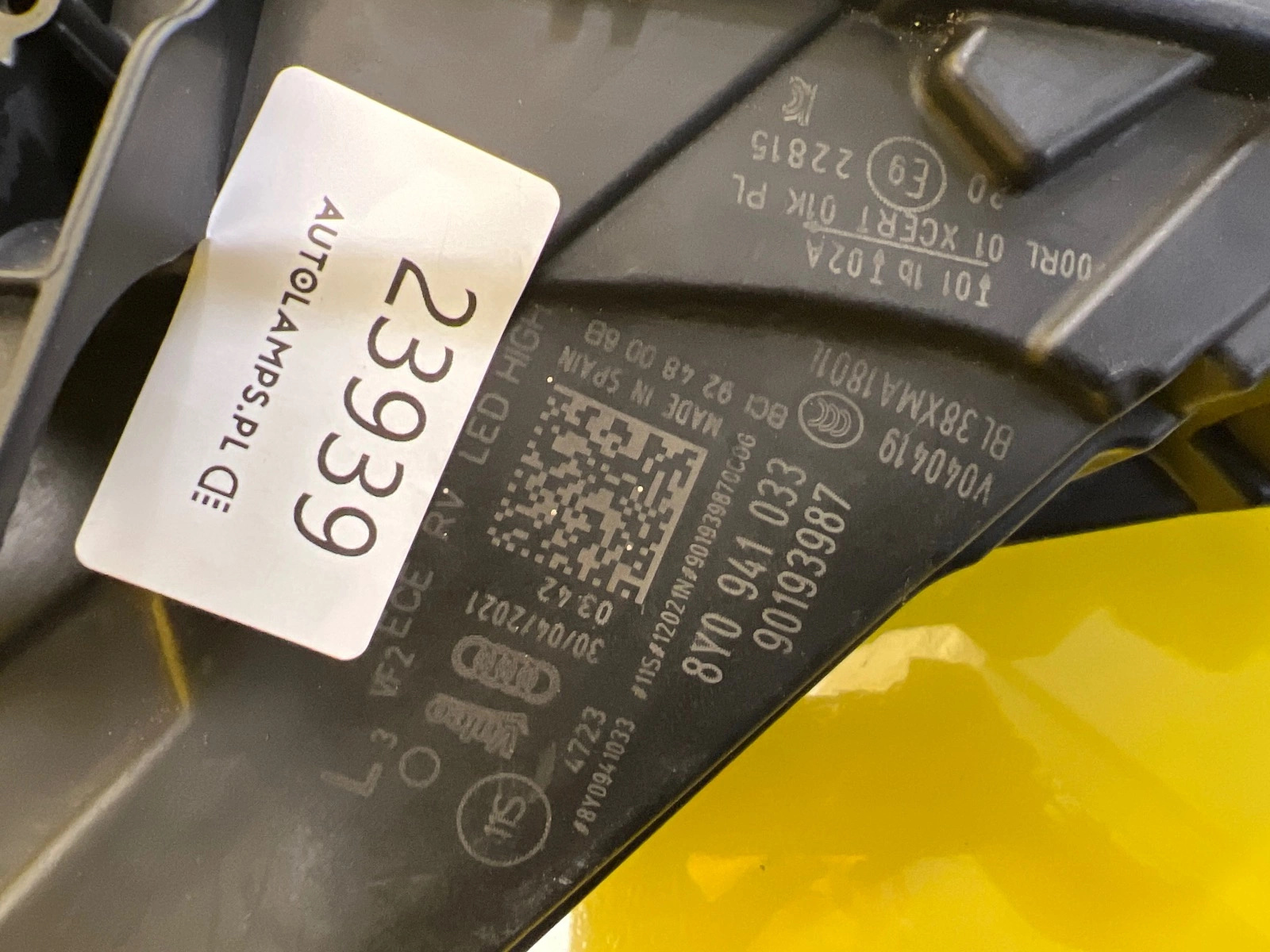 Reflektor Lampa Lewa Audi A3 8Y 20- Full Led 8Y0941033 Autolamps 2 Reflektor Lampa Lewa Audi A3 8Y 20- Full Led 8Y0941033