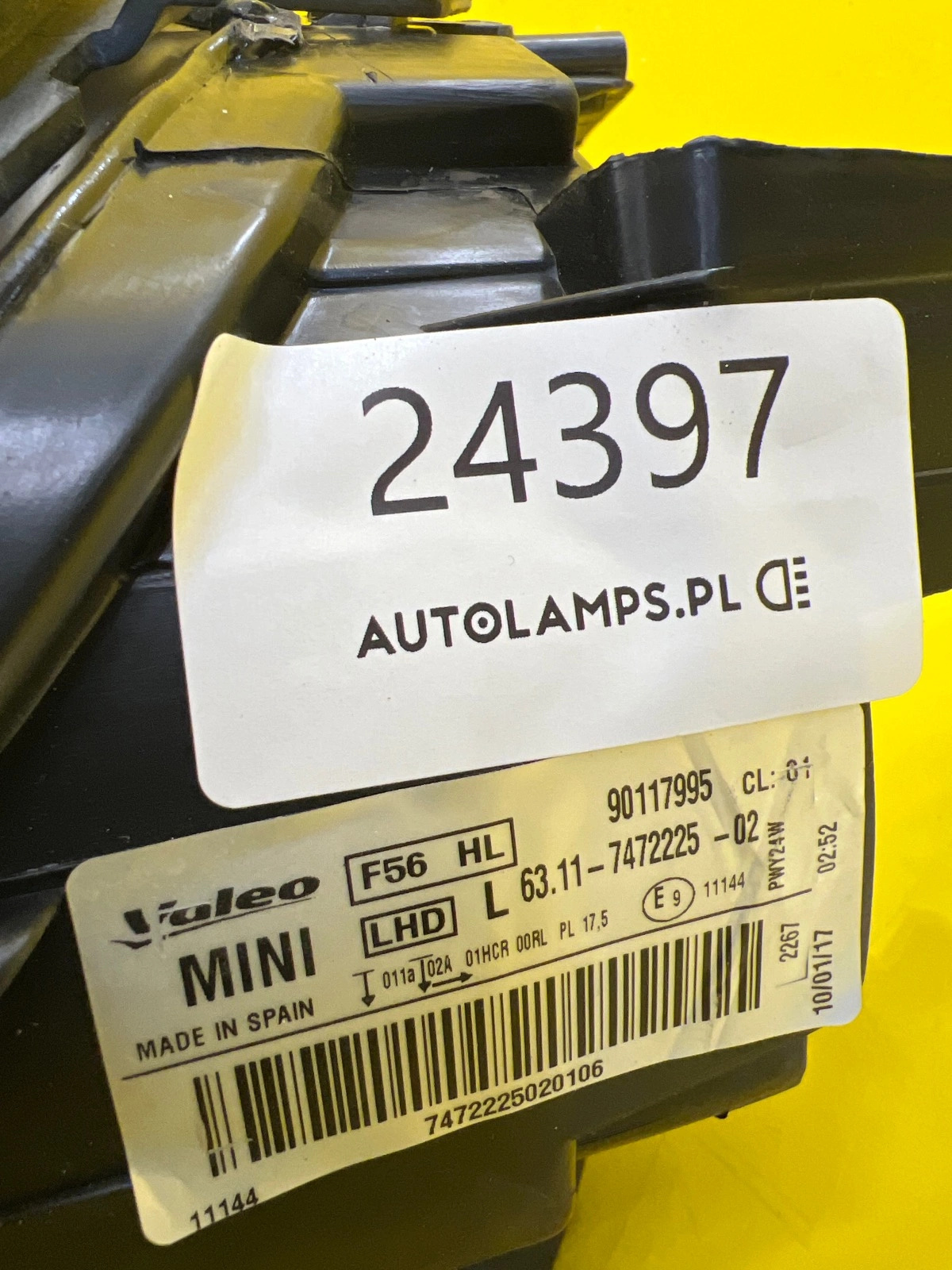 Reflektor Mini Cooper III 3 F55 13-18 Lampa Przednia Lewa 7472225-02 Autolamps 2 Reflektor Mini Cooper III 3 F55 13-18 Lampa Przednia Lewa 7472225-02