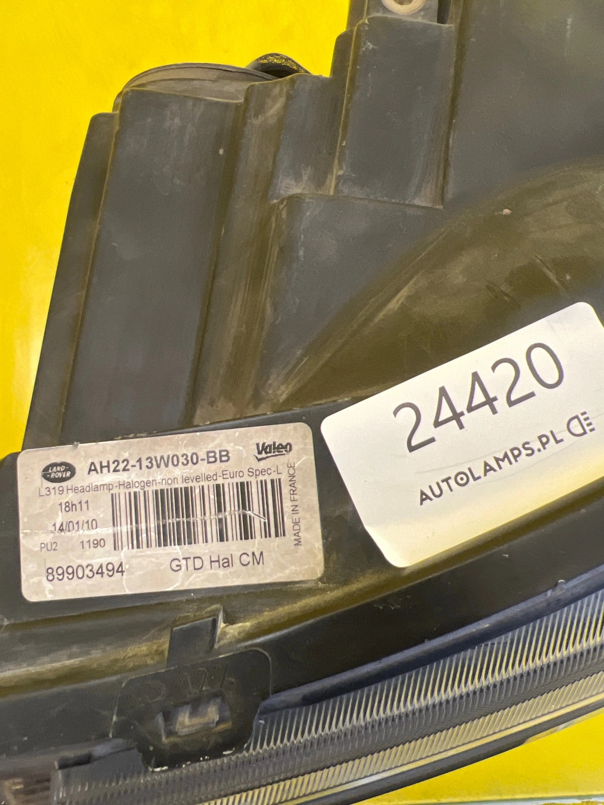 Reflektor Lampa Lewa Land Rover Discovery IV 4 Soczewka AH22-13W030-BB Autolamps 2 Reflektor Lampa Lewa Land Rover Discovery IV 4 Soczewka AH22-13W030-BB