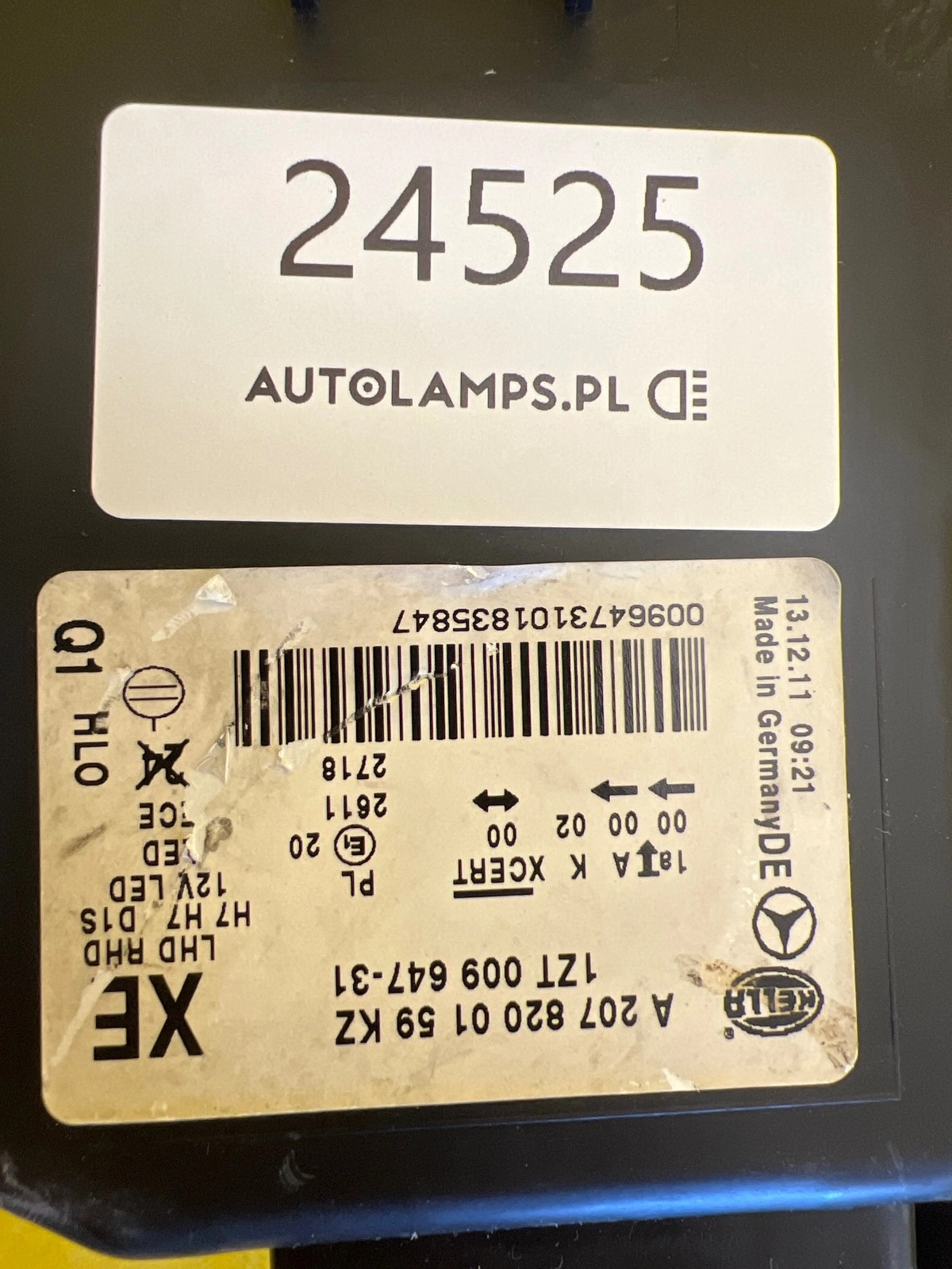 Reflektor Lampa Lewa Mercedes E-Klasa W207 Bi-Xenon 09-13 A2078200159 Autolamps 2 Reflektor Lampa Lewa Mercedes E-Klasa W207 Bi-Xenon 09-13 A2078200159