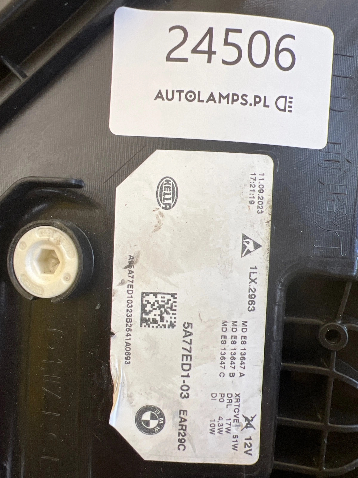 Reflektor Lampa Lewa BMW X2 U10 Full Led Lewa Shadow Line 5A77ED1-03 Autolamps 2 Reflektor Lampa Lewa BMW X2 U10 Full Led Lewa Shadow Line 5A77ED1-03