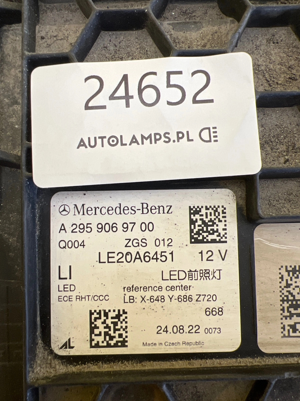 Reflektor Lampa Lewa Mercedes EQE W295 Full Led Performance A2959069700 Autolamps 2 Reflektor Lampa Lewa Mercedes EQE W295 Full Led Performance A2959069700