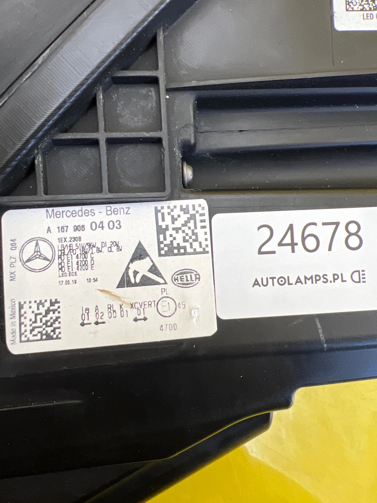 Reflektor Lampa Prawa Mercedes GLE W167 Full Led A1679060403 Autolamps 2 Reflektor Lampa Prawa Mercedes GLE W167 Full Led A1679060403