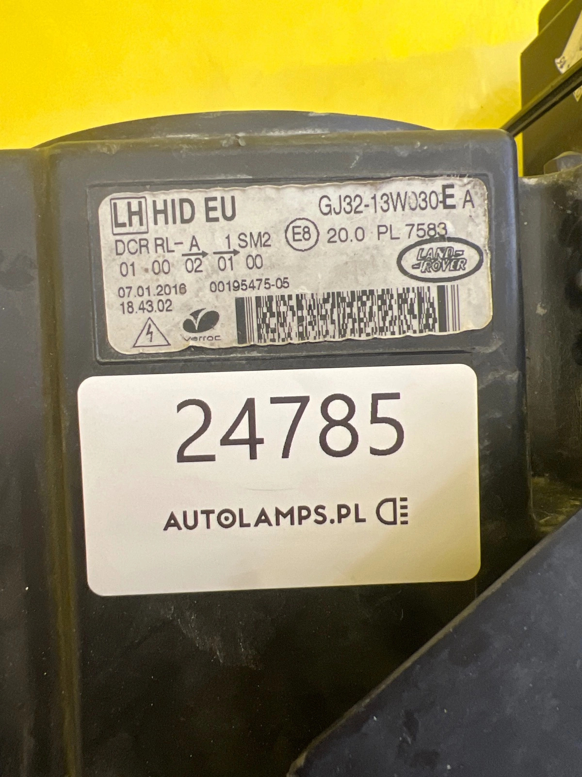 Reflektor Lampa Lewa Range Rover Evoque I Lift Bi-Xenon 15-18 GJ32-13W030-EA Autolamps 2 Reflektor Lampa Lewa Range Rover Evoque I Lift Bi-Xenon 15-18 GJ32-13W030-EA