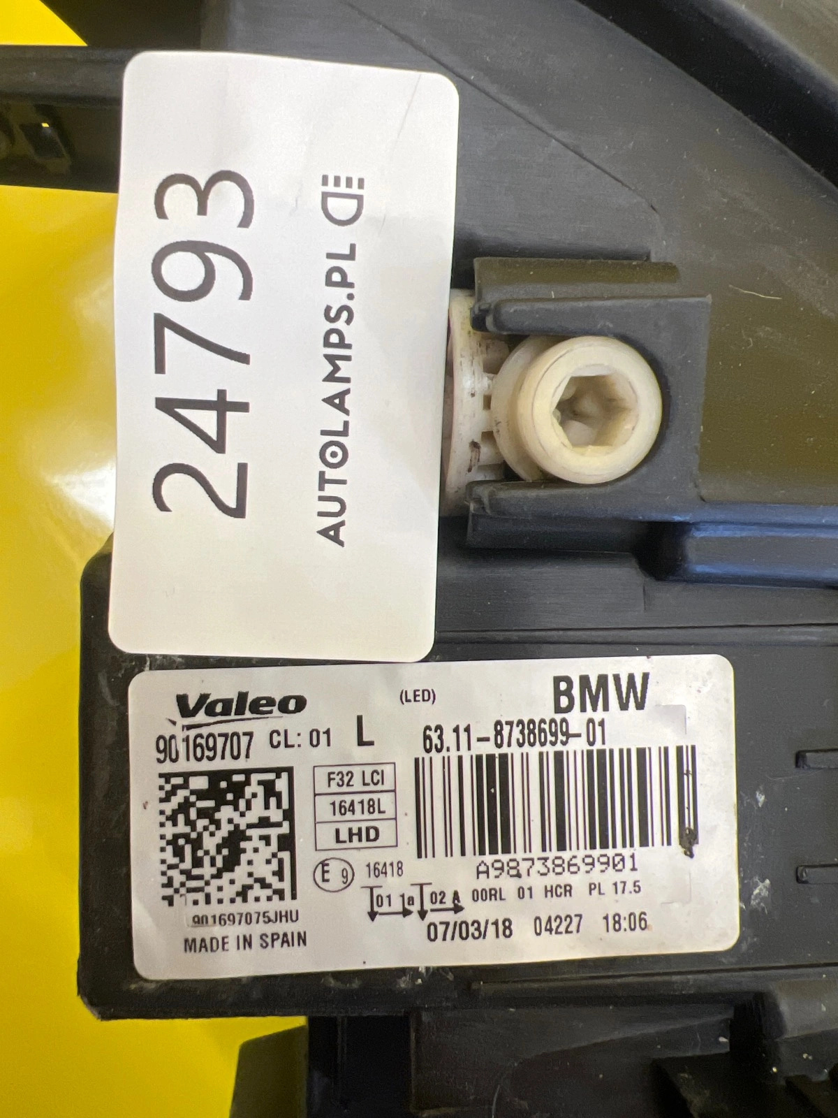 Reflektor Lampa Lewa BMW 4 F32 F36 Lift LCI Full Led 8738699-01 Autolamps 2 Reflektor Lampa Lewa BMW 4 F32 F36 Lift LCI Full Led 8738699-01