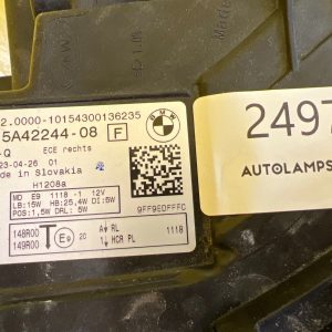 Reflektor Lampa Prawa BMW 2 U06 21- Full Led 5A42244-06