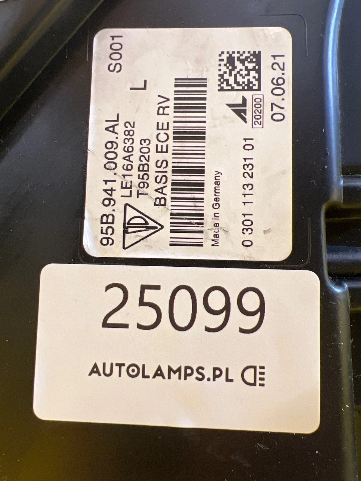 Reflektor Lampa Lewa Porsche Macan 95B Full Led 2020 95B941009AL Autolamps 2 Reflektor Lampa Lewa Porsche Macan 95B Full Led 2020 95B941009AL