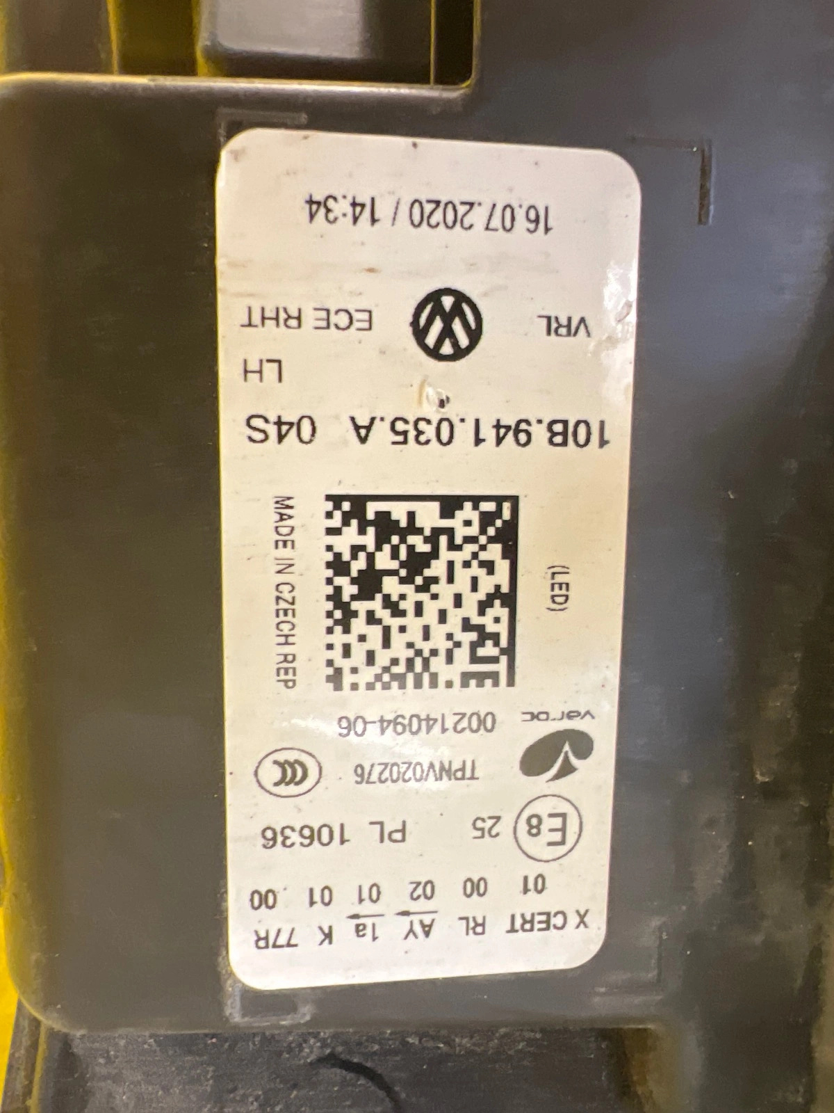 Reflektor Lampa Lewa VW ID3 ID.3 Full Led IQ Light 10B941035A Autolamps 3 Reflektor Lampa Lewa VW ID3 ID.3 Full Led IQ Light 10B941035A