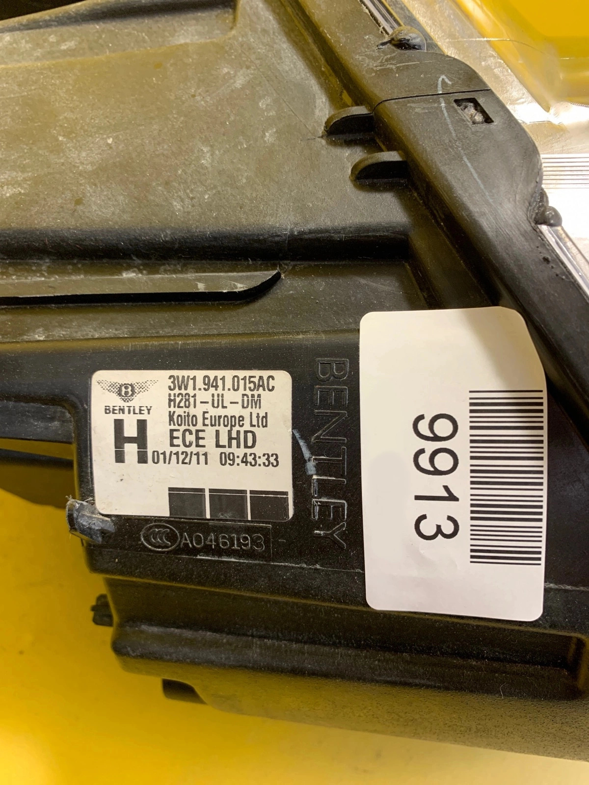 Reflektor Lampa Lewa Bentley Continental GT/GTC Supersports 3W1941015AC Autolamps 3 Reflektor Lampa Lewa Bentley Continental GT/GTC Supersports 3W1941015AC