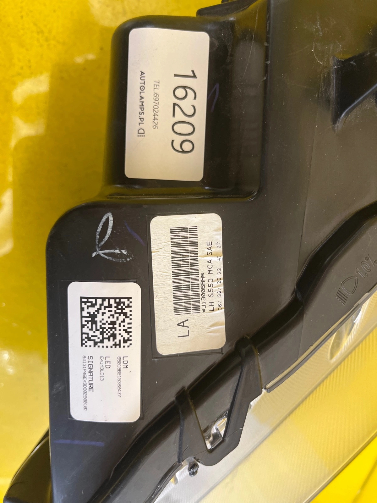 Reflektor Lampa Lewa PRZEDNIA FORD MUSTANG 18-21 FULL LED USA J13006AH Autolamps 2 Reflektor Lampa Lewa PRZEDNIA FORD MUSTANG 18-21 FULL LED USA J13006AH