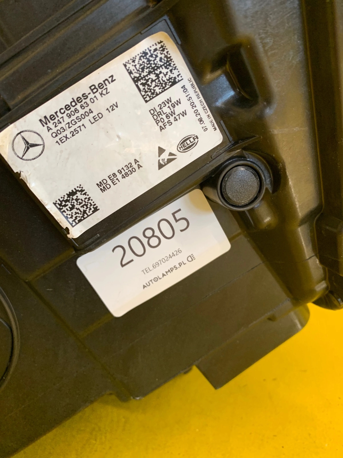 Reflektor Lampa Lewa Mercedes GLA W247 Full Led A2479066301 Autolamps 2 Reflektor Lampa Lewa Mercedes GLA W247 Full Led A2479066301