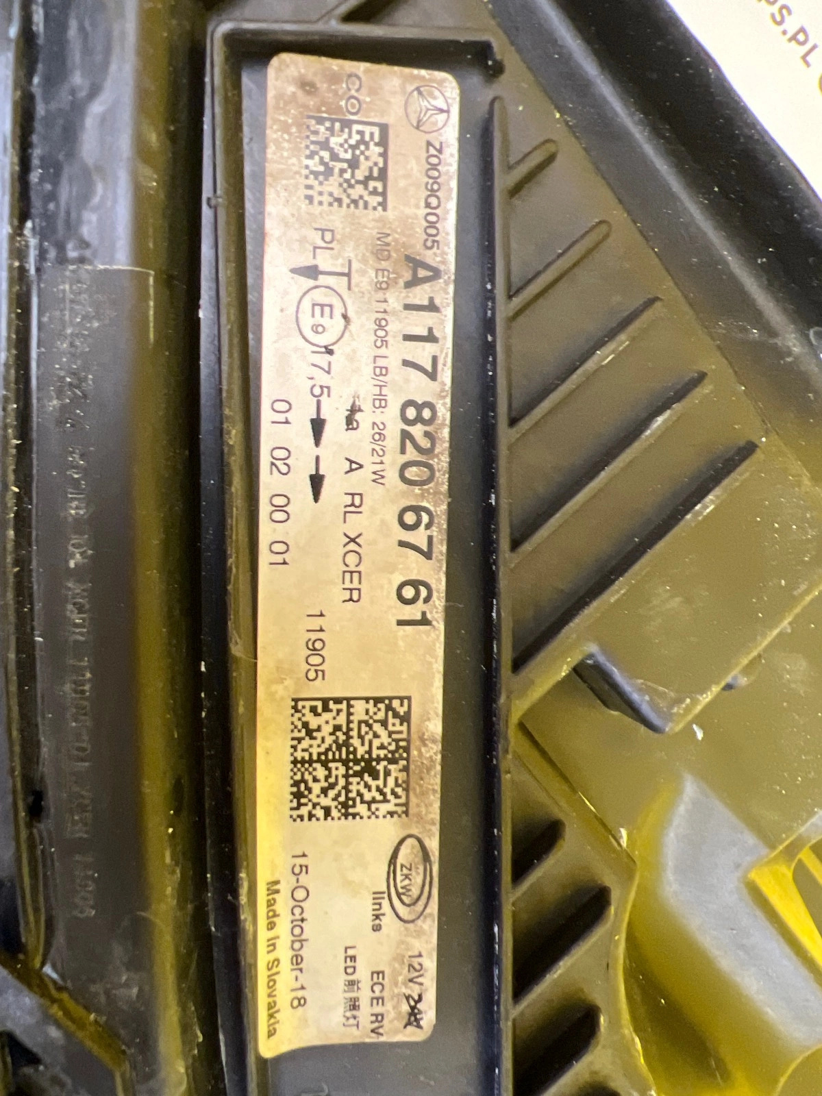 Reflektor Lampa Lewa Mercedes CLA 117 Lift Full Led W117 A1178206761 Autolamps 3 Reflektor Lampa Lewa Mercedes CLA 117 Lift Full Led W117 A1178206761