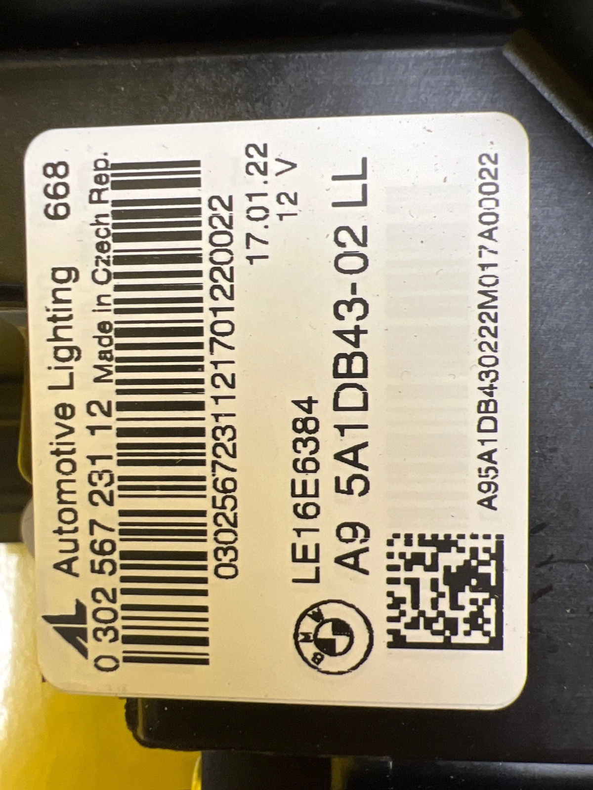 Reflektor LAMPA LEWA BMW 3 G20 G21 USA SAE 5A1DB43-02 Autolamps 2 Reflektor LAMPA LEWA BMW 3 G20 G21 USA SAE 5A1DB43-02