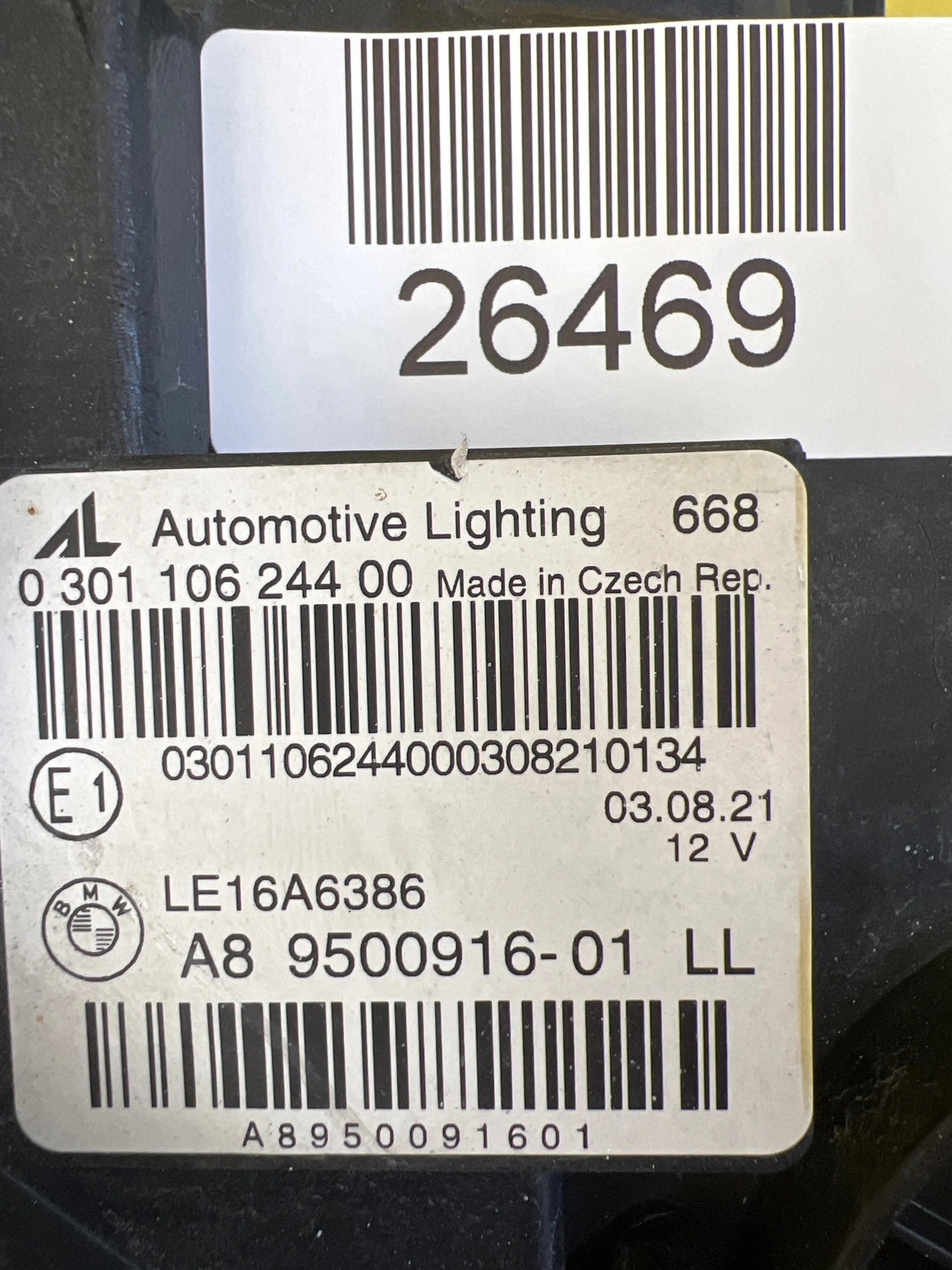 Reflektor Lampa Prawa BMW 3 G20 G21 18- Lampa Laser Shadow Czarna 9500916-01 Autolamps 2 Reflektor Lampa Prawa BMW 3 G20 G21 18- Lampa Laser Shadow Czarna 9500916-01