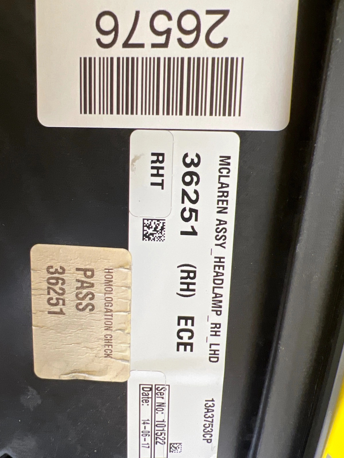 Reflektor Lampa Prawa McLaren 600LT Full Led 13A3753CP Autolamps 2 Reflektor Lampa Prawa McLaren 600LT Full Led 13A3753CP