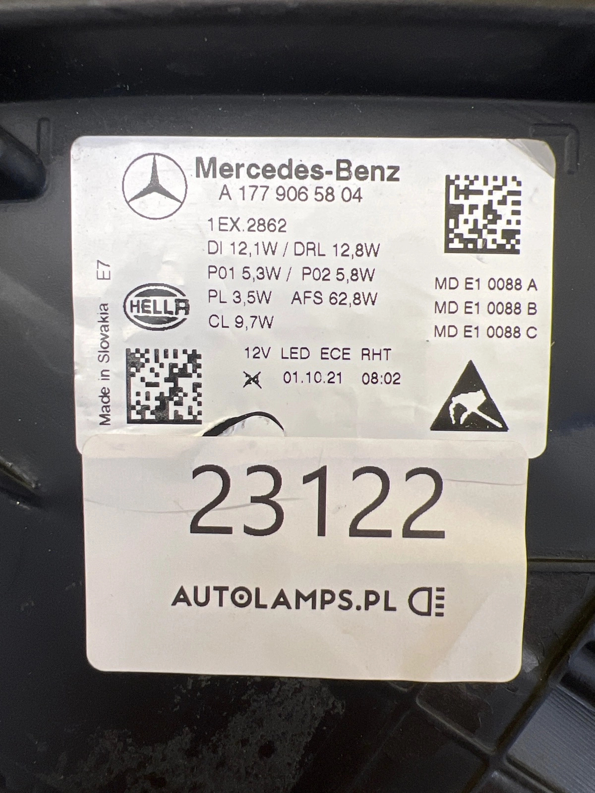 Reflektor Lampa prawa Mercedes A-Klasa W177 Lift Full Led A1779065804 Autolamps 2 Reflektor Lampa prawa Mercedes A-Klasa W177 Lift Full Led A1779065804