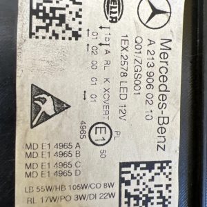 Reflektor Lampa Prawa Mercedes E-Klasa W213 Multibeam A2139060210
