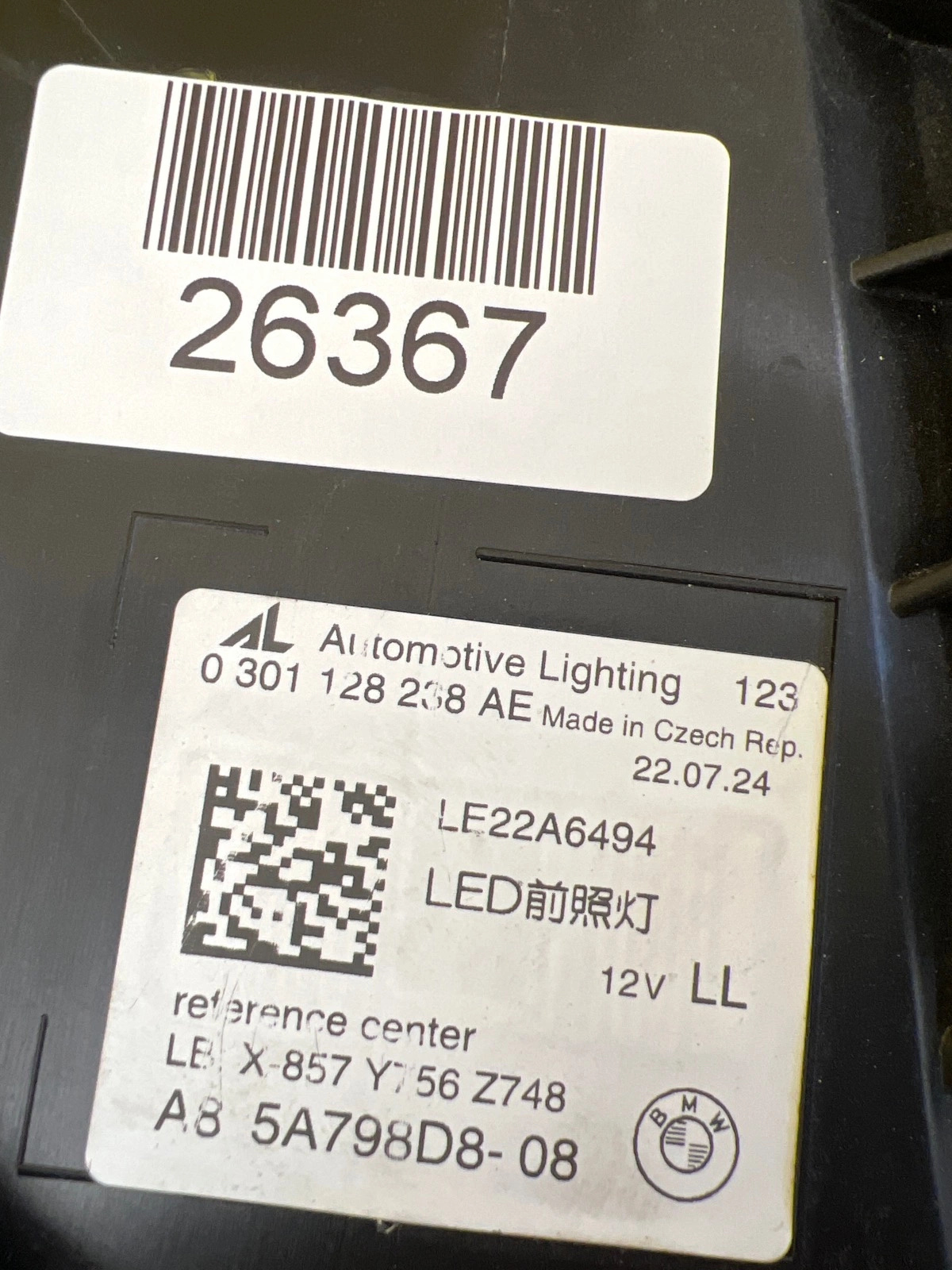 Reflektor Lampa Prawa BMW 5 G60 G61 23-25 Full Led Black Shadow 5A798D8-08 Autolamps 2 Reflektor Lampa Prawa BMW 5 G60 G61 23-25 Full Led Black Shadow 5A798D8-08