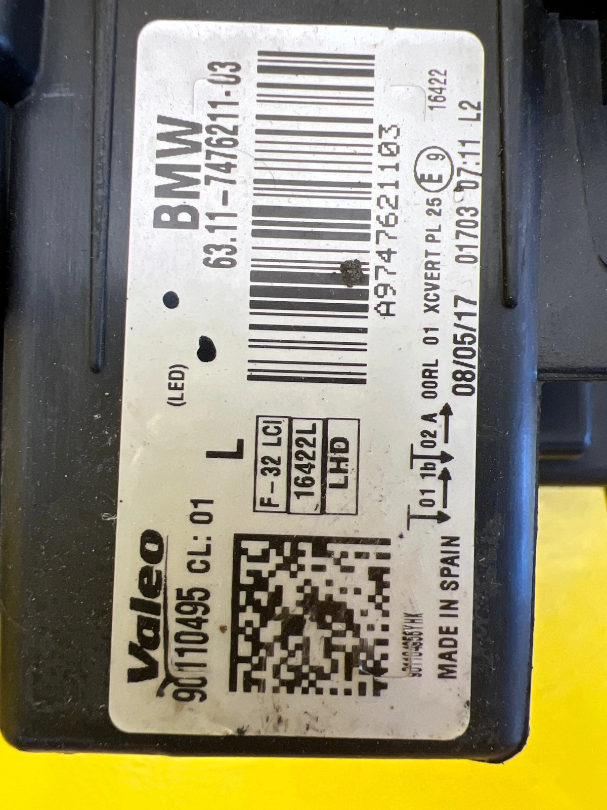 Reflektor Lampa Lewa BMW F32 F36 F80 4 M4 Lift Full Led Adaptive 7476211-03 Autolamps 3 Reflektor Lampa Lewa BMW F32 F36 F80 4 M4 Lift Full Led Adaptive 7476211-03