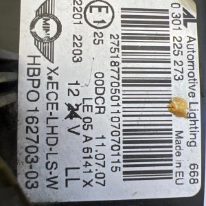 Reflektor Lampa Lewa Przednia Mini Cooper R56 R55 Xenon 162703-03