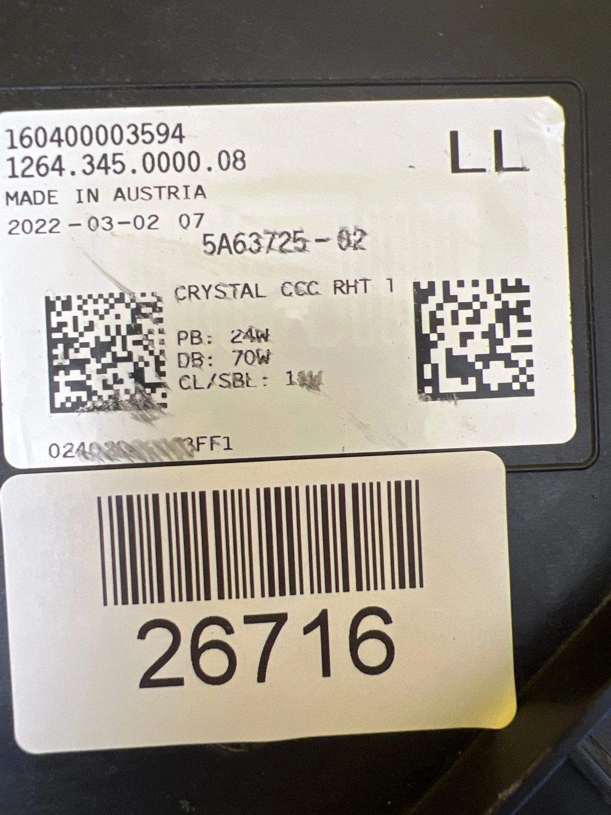 Reflektor Lampa Lewa BMW 7 G70 Full Led Crystal 5A63725-02 2022- Autolamps 2 Reflektor Lampa Lewa BMW 7 G70 Full Led Crystal 5A63725-02 2022-