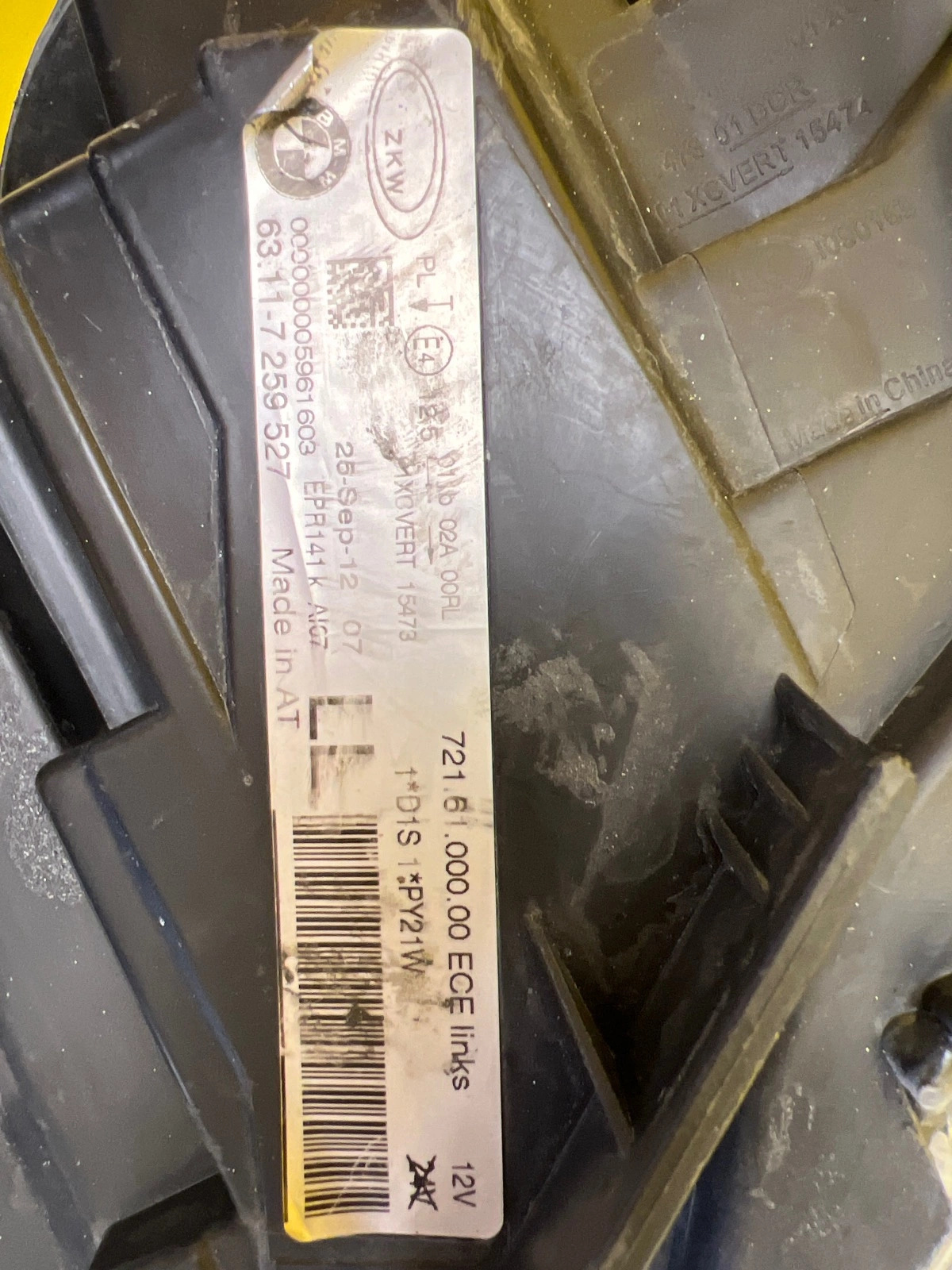 Reflektor Lampa Lewa BMW F30 F31 Xenon Skrętny Dynamic 7259527 Autolamps 3 Reflektor Lampa Lewa BMW F30 F31 Xenon Skrętny Dynamic 7259527