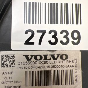 Reflektor Lampa Prawa Volvo XC90 II Full Led 31656990