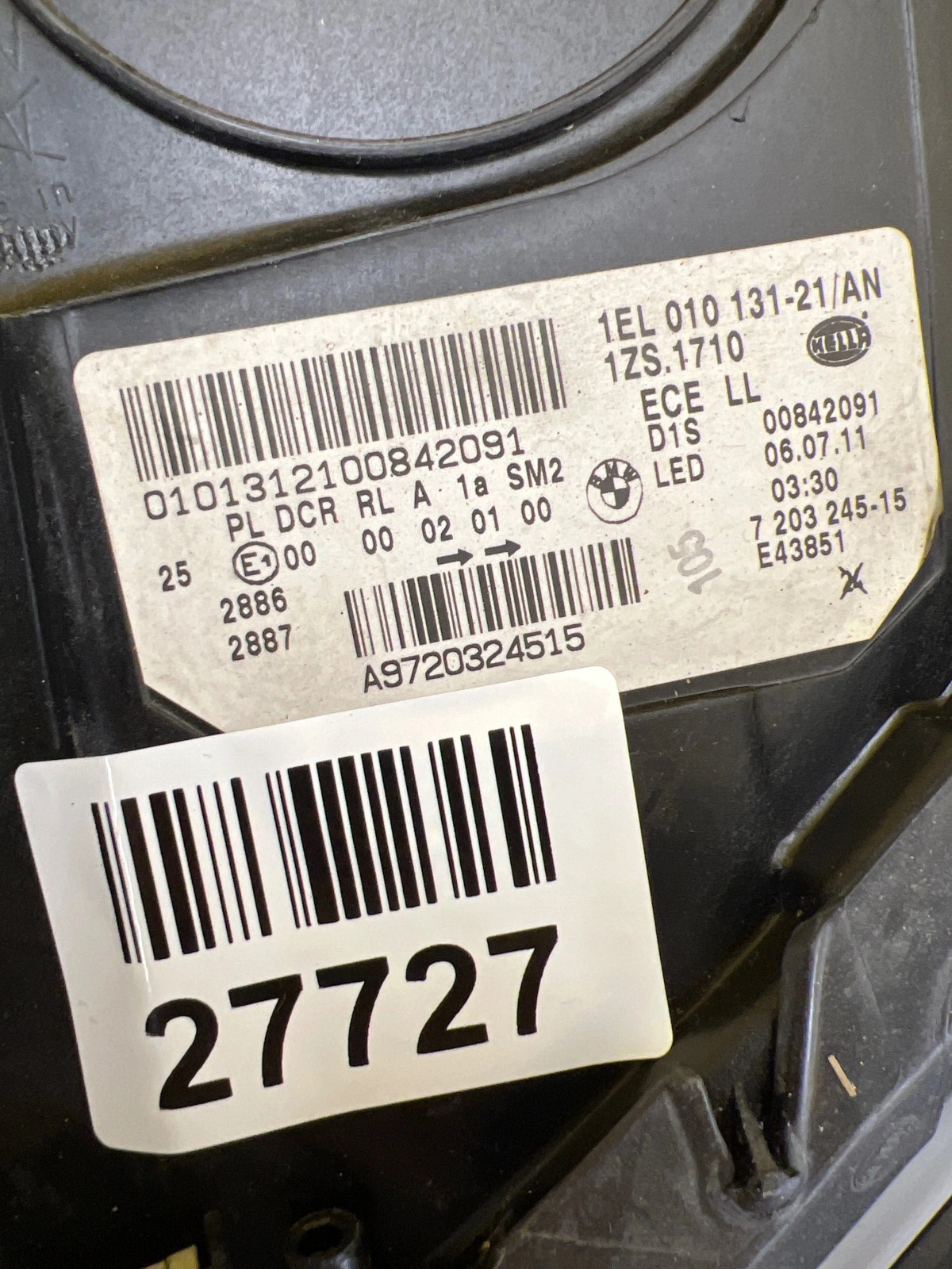 Reflektor Lampa Lewa BMW 5 F10 F11 Xenon 7203245-15 Nieskrętna Autolamps 2 Reflektor Lampa Lewa BMW 5 F10 F11 Xenon 7203245-15 Nieskrętna